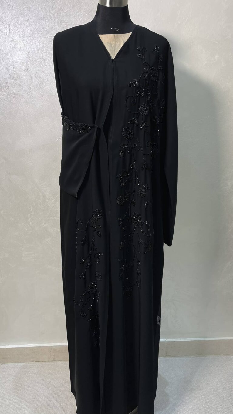 ⁦BLACK QUEEN 007 ABAYA⁩ - الصورة ⁦1⁩